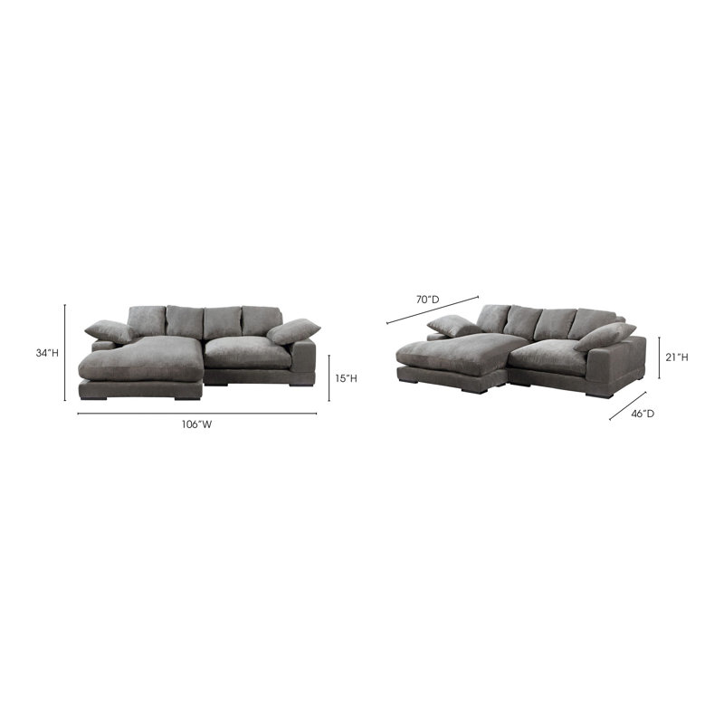 Lonsdale 2 Piece Modular Upholstered Reversible Chaise LSectional